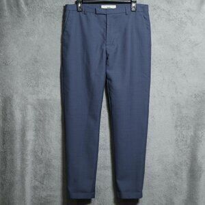 Sefr Harvey Suit Pants Mens Medium Blue Gray Wool Blend Dress Trousers